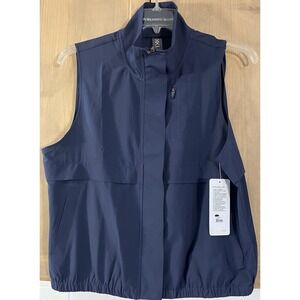 Rhône Mirage Women's Vest Sz Lg Blue NWT "Logo On Collar"